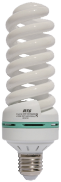 RTS - LAMPARA ESPIRAL D14mm E27 40W 6400K