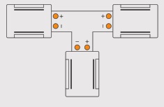 LDVlighting - CONECTOR T TIRA COB 8mm