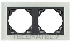 EFAPEL - MARCO DOBLE CRYSTAL CRISTAL/GRIS