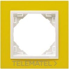 EFAPEL - MARCO SIMPLE ANIMATO AMARILLO/HIELO