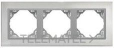 EFAPEL - MARCO TRIPLE METALLO INOX/ALUMINIO