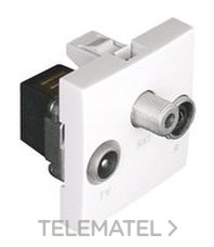EFAPEL - TOMA R-TV-SAT ESTRELLA 2M Q-45 BLANCA