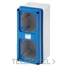 GEWISS - CAJA SUPERF. P/2 BASES IP67