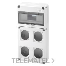 GEWISS - CAJA DISTR.Q-DIN 10M P/4 BASES 16/32A IP65