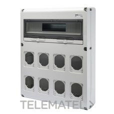 GEWISS - CAJA DISTR.Q-DIN 20M P/8 BASES 16/32A IP65