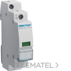 HAGER - PILOTO 230V 0,9W VERDE