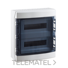 IDE - CAJA IP65 SUPF.2x18 MOD.ABS GR.TP
