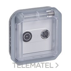 LEGRAND - BASE TV/R-SAT ÚNICA,PLEXO COMP.1,5dB,2400MHz SUPF.O EMP.GR