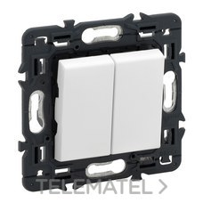 LEGRAND - INTERRUPTOR DBL.VALENA NEXT 1P 10AX BL