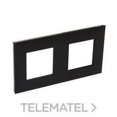 LEGRAND - PLACA VALENA NEXT CON 2 ELEMENTOS DARK