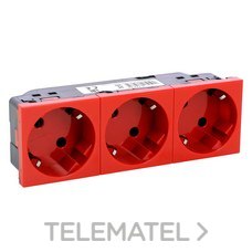 LEGRAND - TOMA 3x2P+T LAT.MOSAIC-II RJ