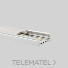 MASLIGHTING - PERFIL ALUM. SUPERFICIE 2m DIFUSOR OPAL