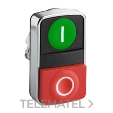 SCHNEIDER ELECTRIC - CABEZA PULSADOR DOBLE VERDE/ROJO (I-O)