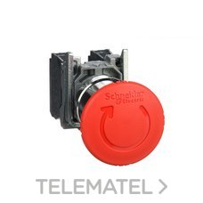 SCHNEIDER ELECTRIC - PULSADOR SETA d.40 GIRAR ROJO E.MET.