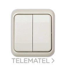 SIMON - DOBLE CONM.EMP.10A 250V IP-54 S.44 BEIGE