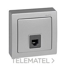 SIMON - TOMA TELEF.RJ-12 S.73 LOFT ALUMINIO