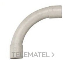 TUPERSA - CURVA PVC RIG.BLIND.ENCHUF.M-25 GRIS