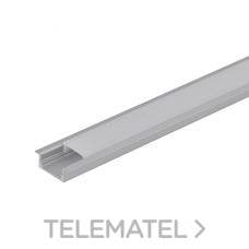 ULTRALUX - PERFIL ALUM. EMPOTRAR C/TAPAS 2mts.