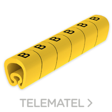 UNEX - SENALIZ.PVC PLAST.2-5mm -B- AMARILLO